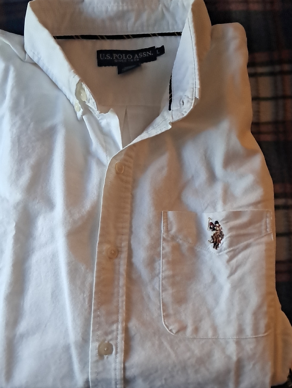U.S. Polo Assn. Men's Woven Shirt - White
